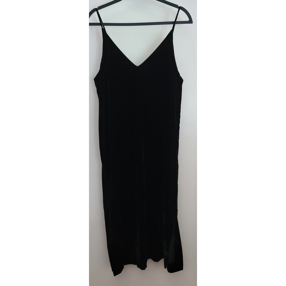 & Other Stories Alip Dress Size 12 Black Sleeveless V-Neck Solid Classic Gown